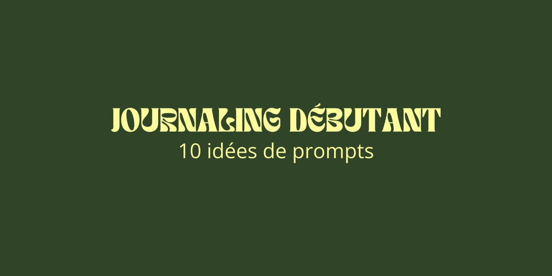 Carnet de journaling avec des prompts inspirants pour débloquer l'écriture journalière et explorer ses pensées en développement personnel.